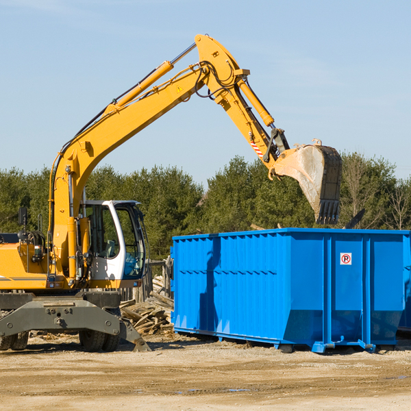 are there any restrictions on where a residential dumpster can be placed in McHenry